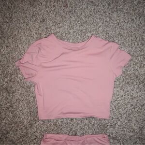 SHEIN Pink Crop Top